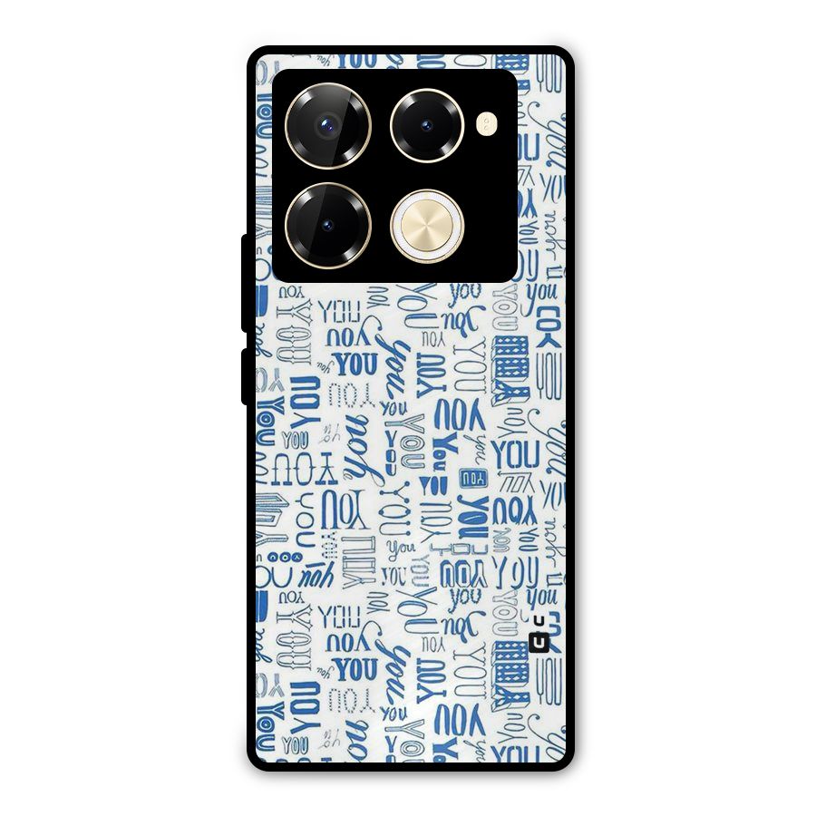 You Pattern Metal Back Case for Infinix Note 40 Pro