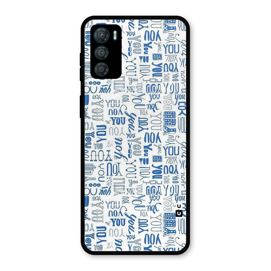 You Pattern Metal Back Case for Moto G42