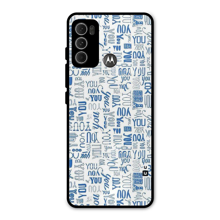 You Pattern Metal Back Case for Moto G60