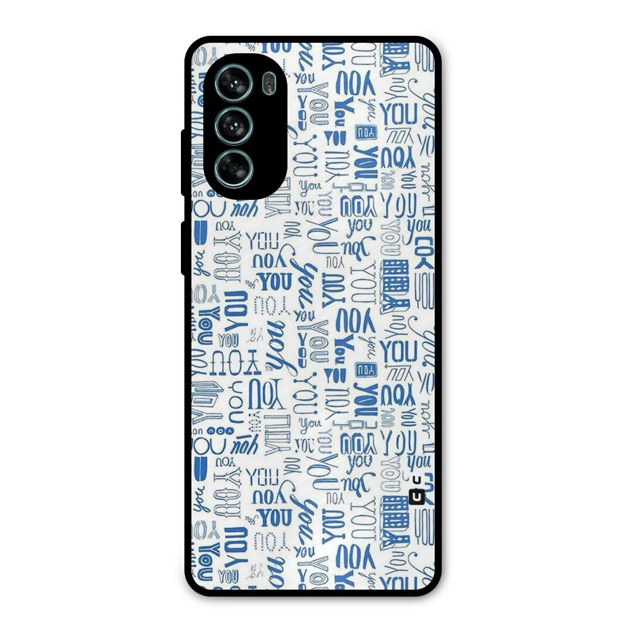 You Pattern Metal Back Case for Moto G62
