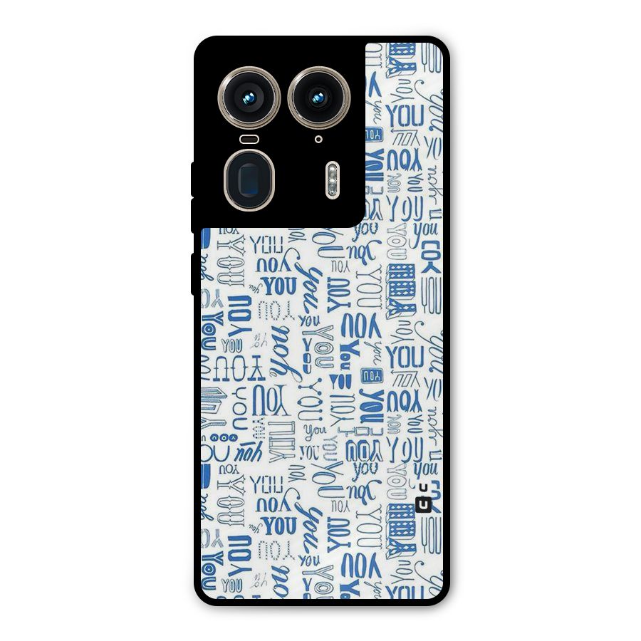 You Pattern Metal Back Case for Motorola Edge 50 Ultra