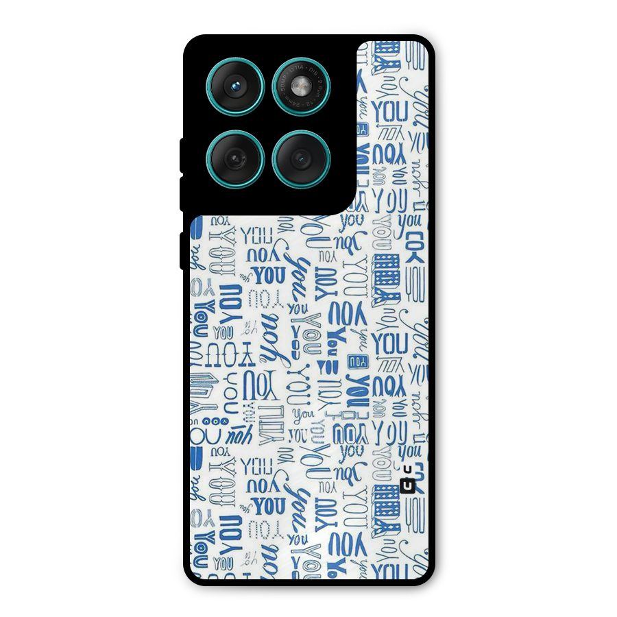 You Pattern Metal Back Case for Motorola Edge 60 Fusion