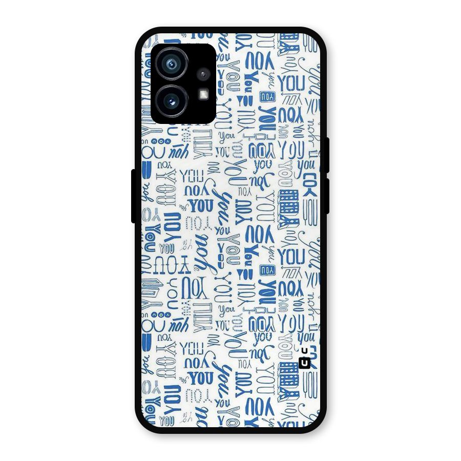 You Pattern Metal Back Case for Nothing Phone 1