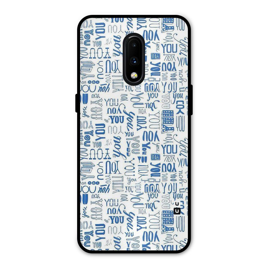 You Pattern Metal Back Case for OnePlus 7