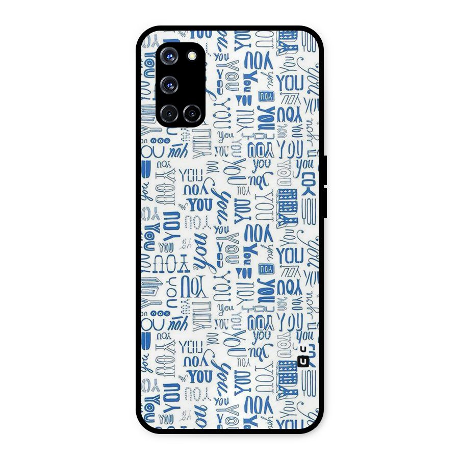 You Pattern Metal Back Case for Oppo A52