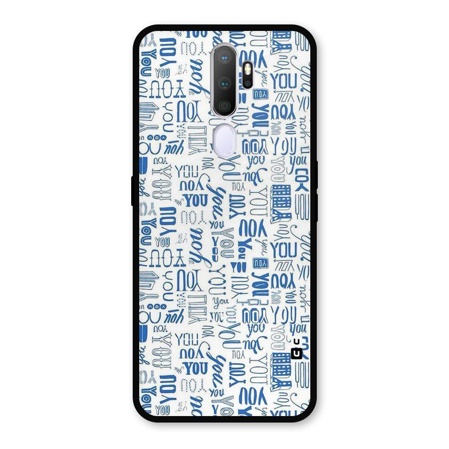 You Pattern Metal Back Case for Oppo A5 (2020)