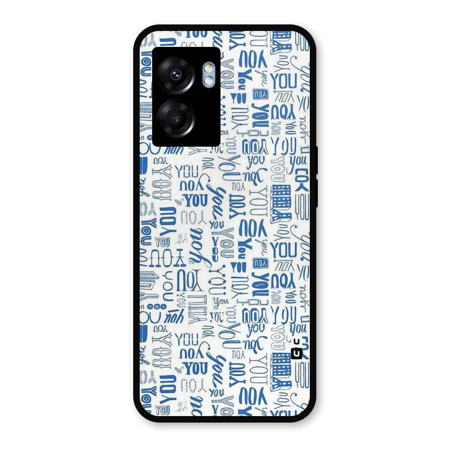 You Pattern Metal Back Case for Oppo K10 (5G)