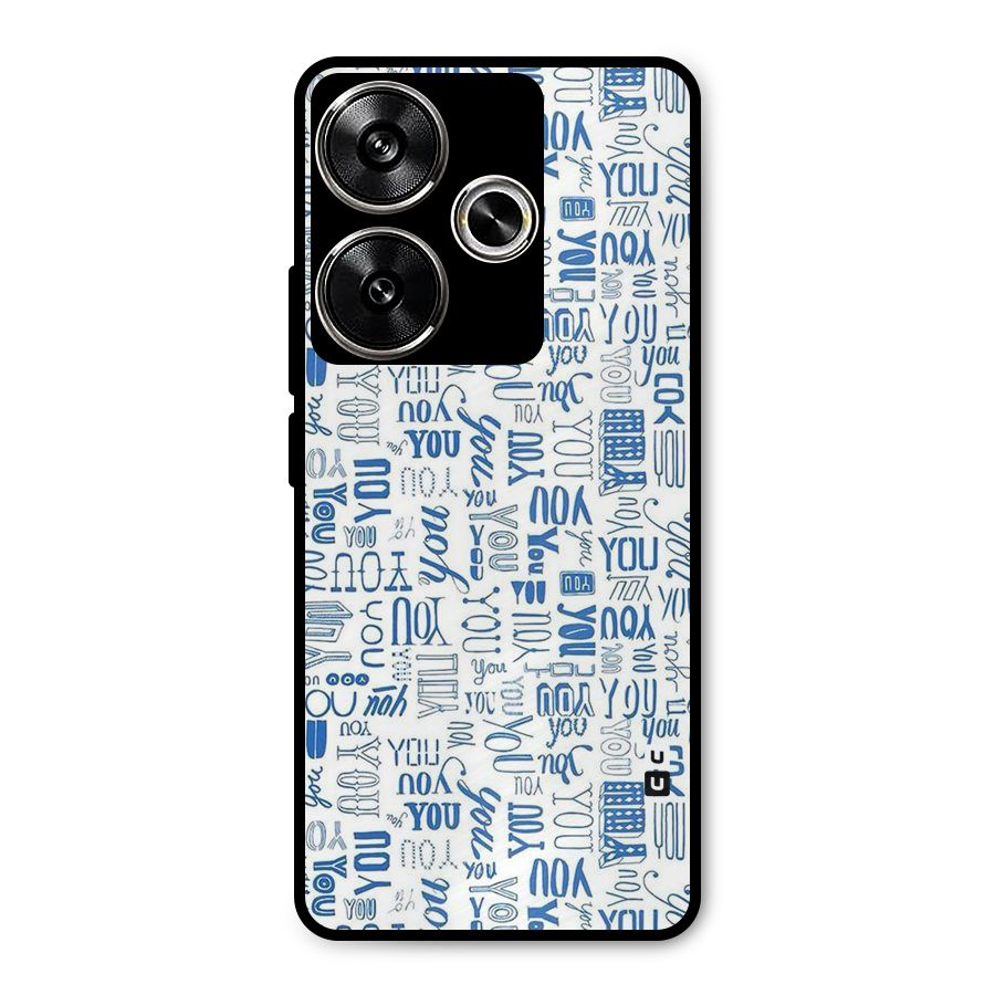 You Pattern Metal Back Case for Poco F6