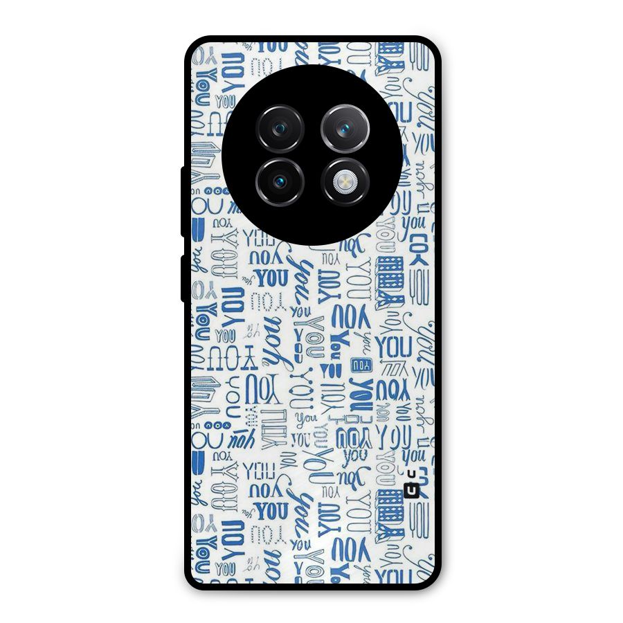 You Pattern Metal Back Case for Realme 13 Plus
