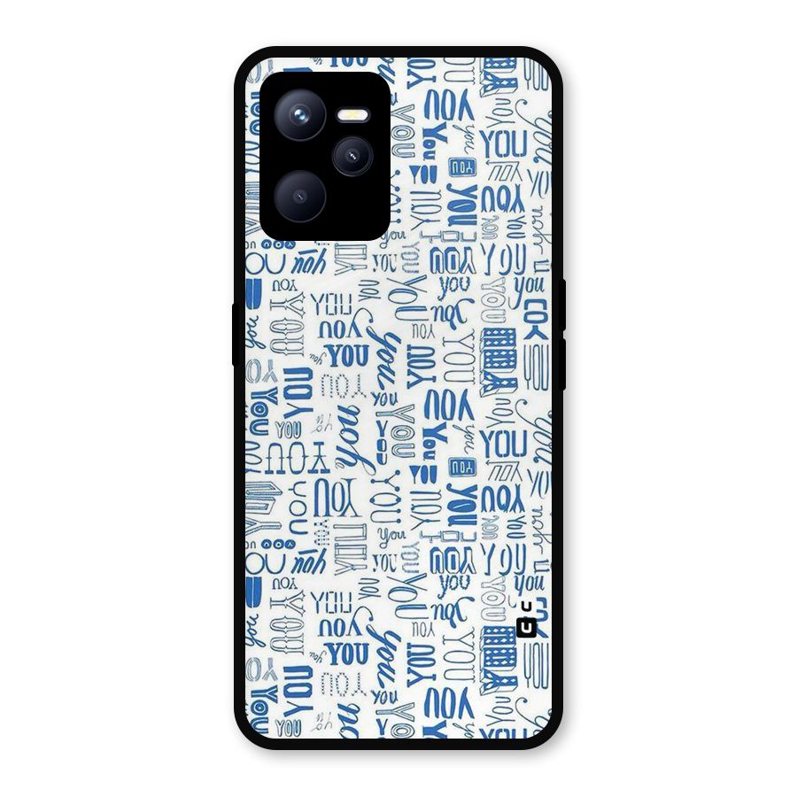 You Pattern Metal Back Case for Realme C35
