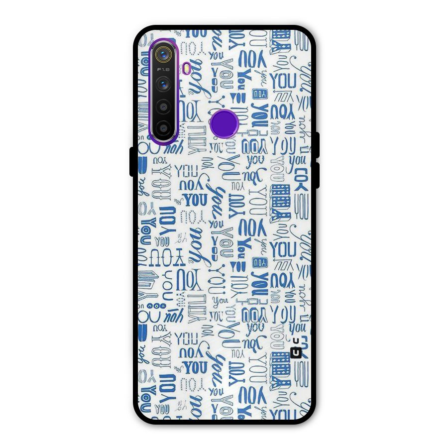 You Pattern Metal Back Case for Realme Narzo 10