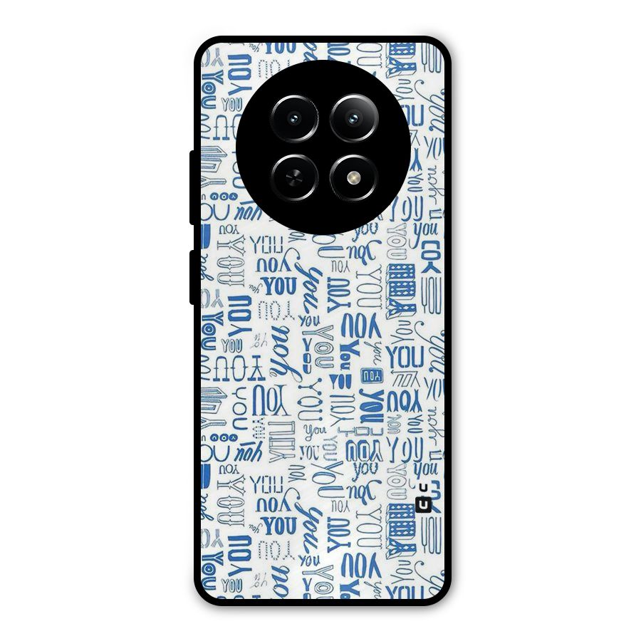You Pattern Metal Back Case for Realme Narzo N65