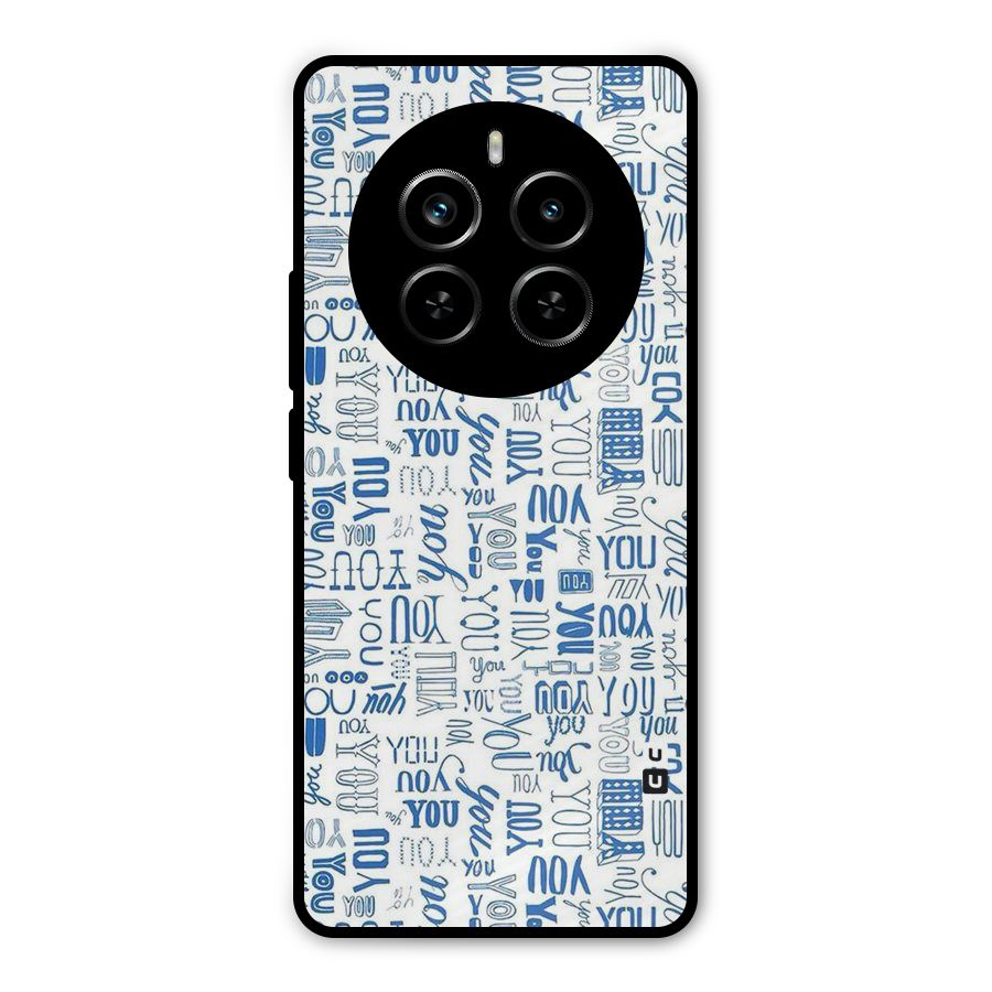 You Pattern Metal Back Case for Realme P1 Pro
