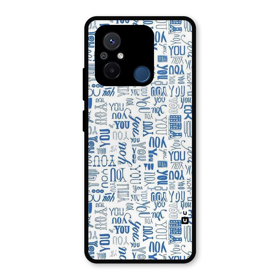 You Pattern Metal Back Case for Redmi 12C