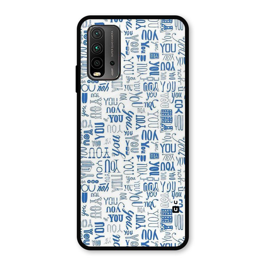 You Pattern Metal Back Case for Redmi 9 Power
