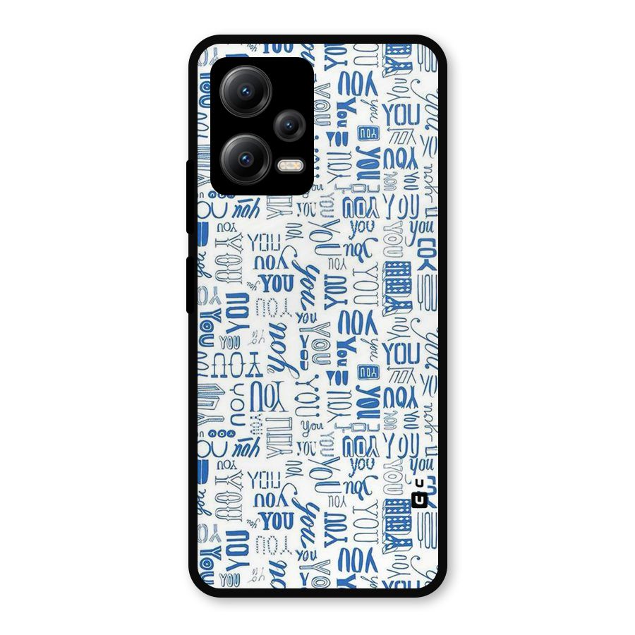 You Pattern Metal Back Case for Redmi Note 12 5G
