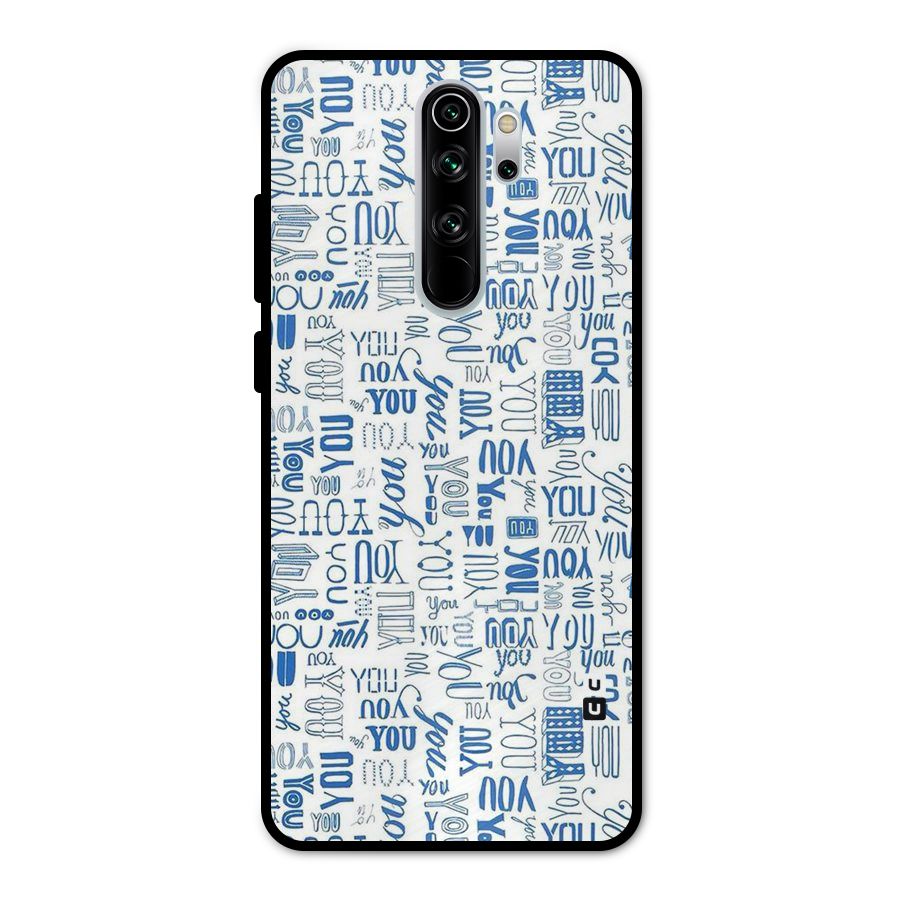 You Pattern Metal Back Case for Redmi Note 8 Pro