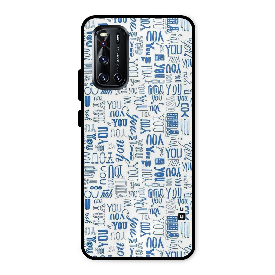 You Pattern Metal Back Case for Vivo V19