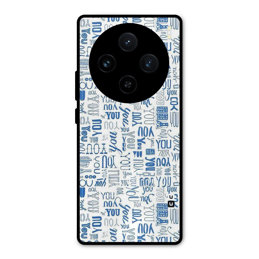 You Pattern Metal Back Case for Vivo X100