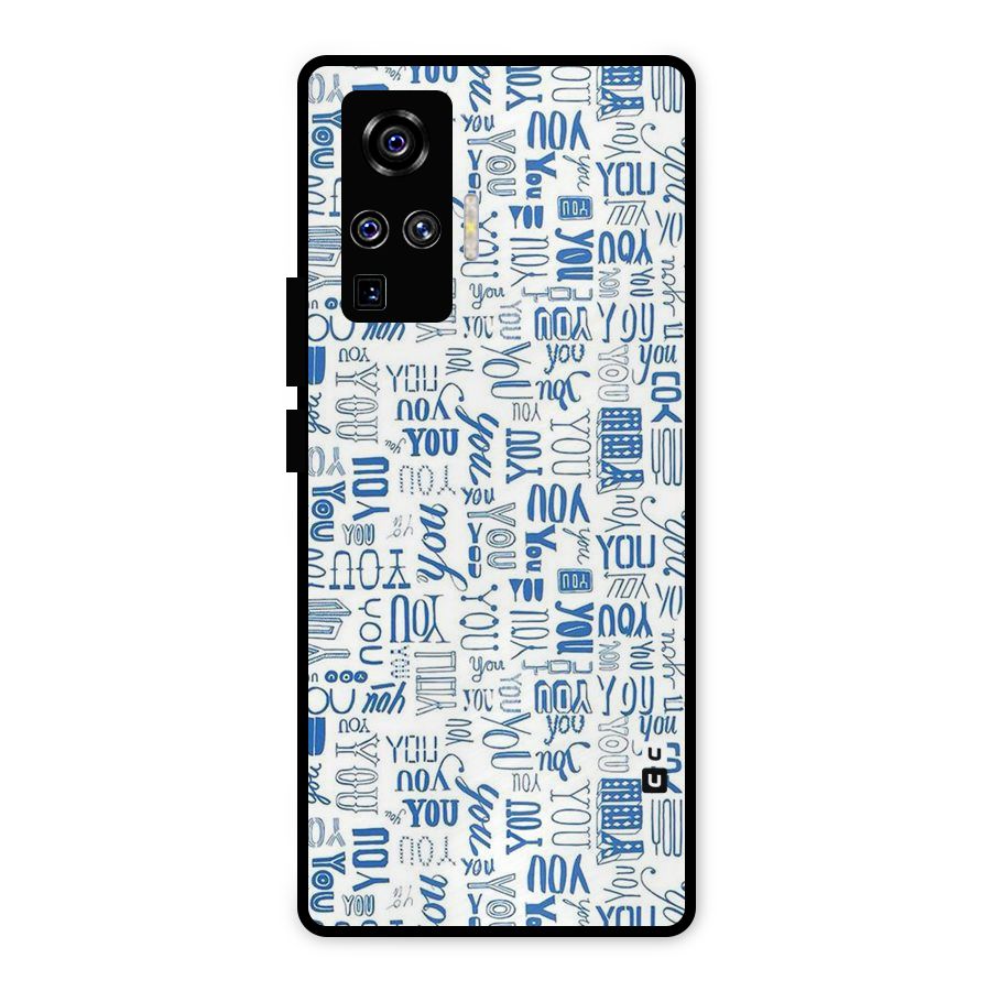 You Pattern Metal Back Case for Vivo X50 Pro