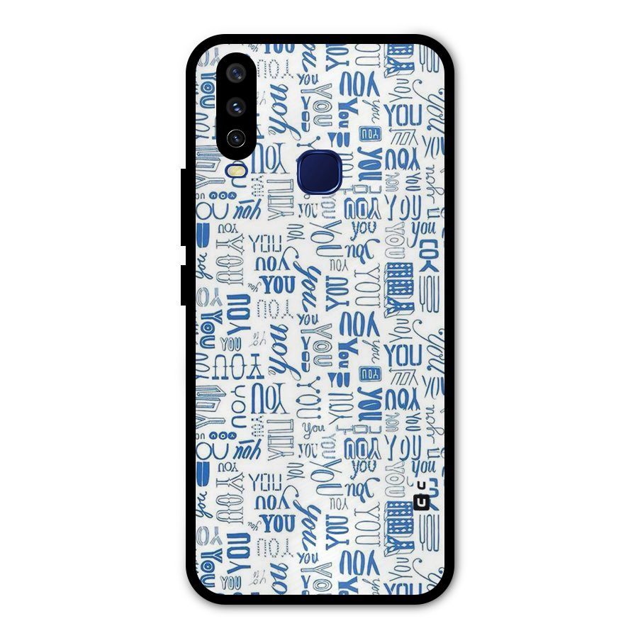 You Pattern Metal Back Case for Vivo Y15