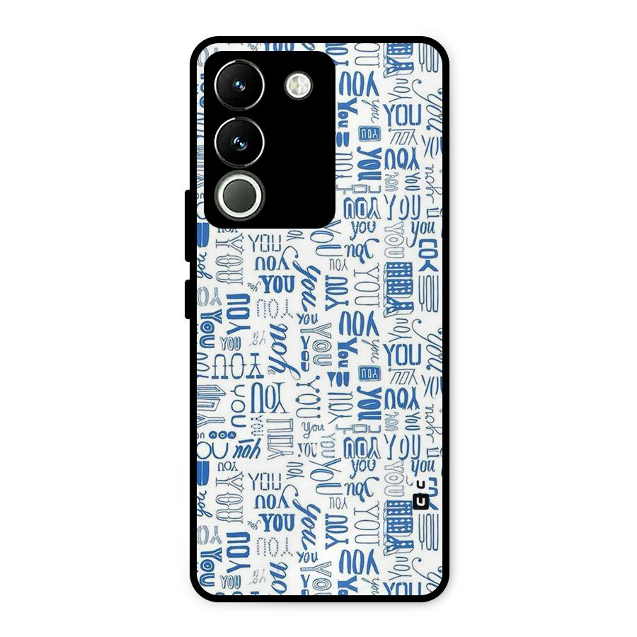 You Pattern Metal Back Case for Vivo Y200