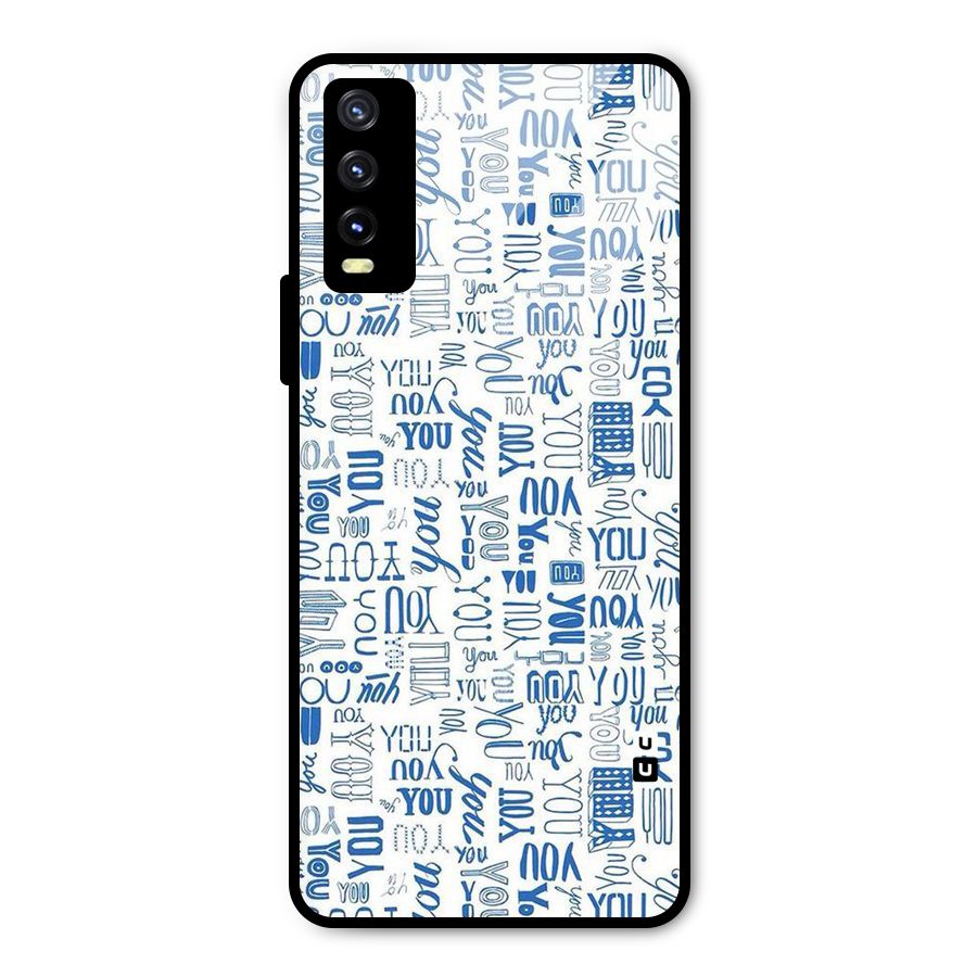You Pattern Metal Back Case for Vivo Y20g
