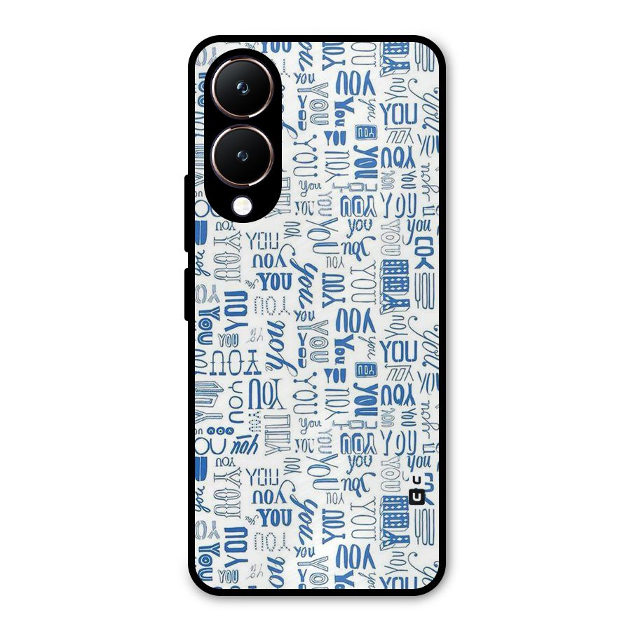 You Pattern Metal Back Case for Vivo Y28