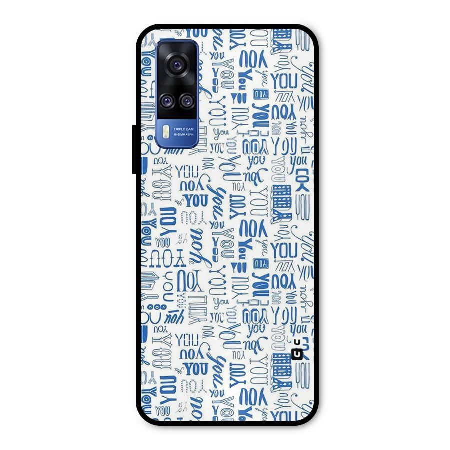 You Pattern Metal Back Case for Vivo Y31