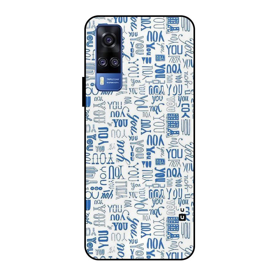 You Pattern Metal Back Case for Vivo Y51