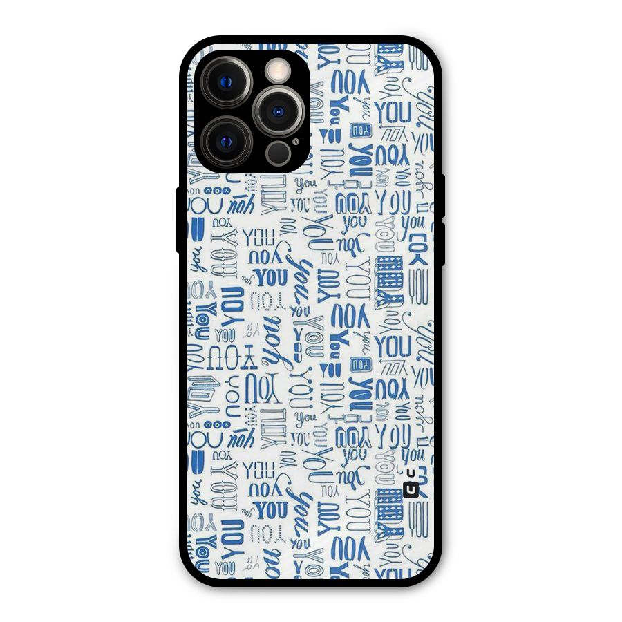 You Pattern Metal Back Case for iPhone 12 Pro Max