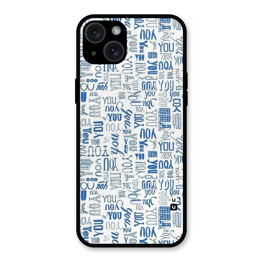 You Pattern Metal Back Case for iPhone 15 Plus