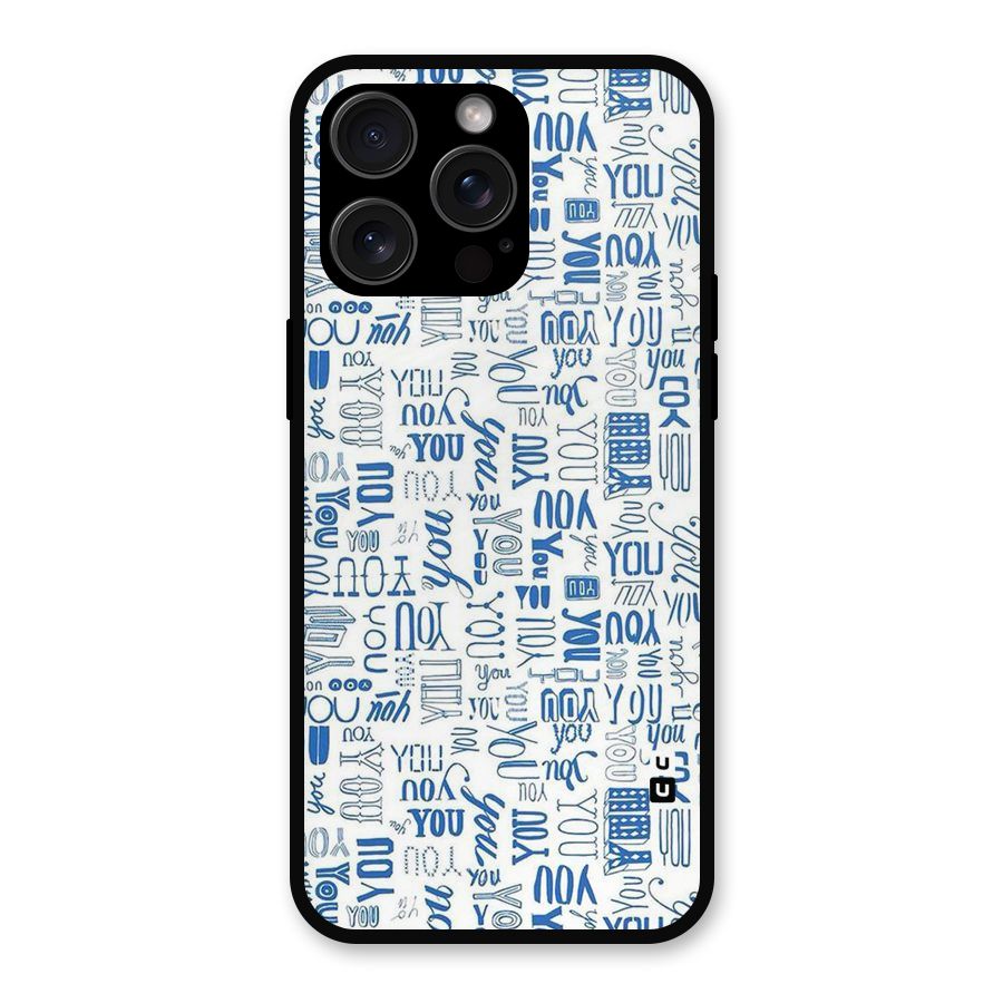 You Pattern Metal Back Case for iPhone 15 Pro Max