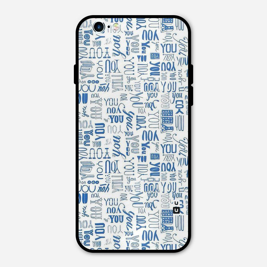 You Pattern Metal Back Case for iPhone 6 6s