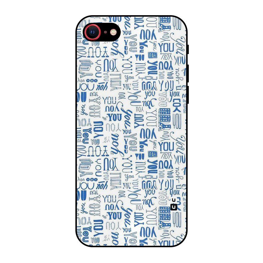 You Pattern Metal Back Case for iPhone 7