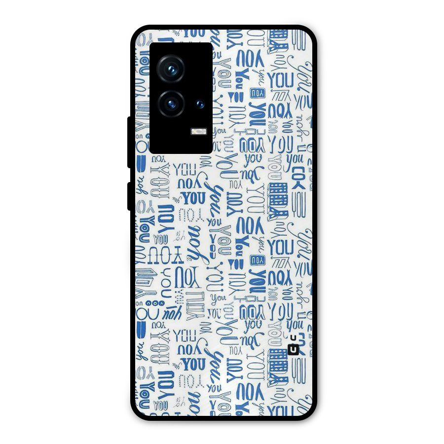 You Pattern Metal Back Case for iQOO 9 5G