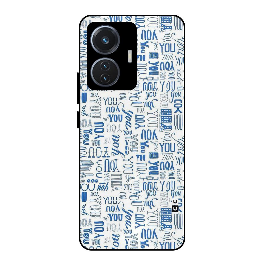 You Pattern Metal Back Case for iQOO Z6 44W