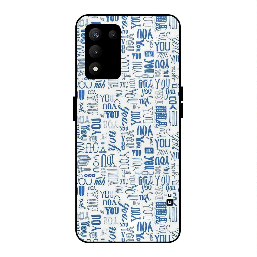 You Pattern Metal Back Case for realme 9 5G SE