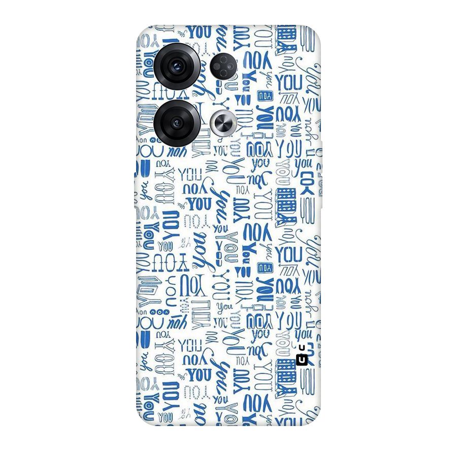 You Pattern Original Polycarbonate Back Case for Oppo Reno8 Pro 5G