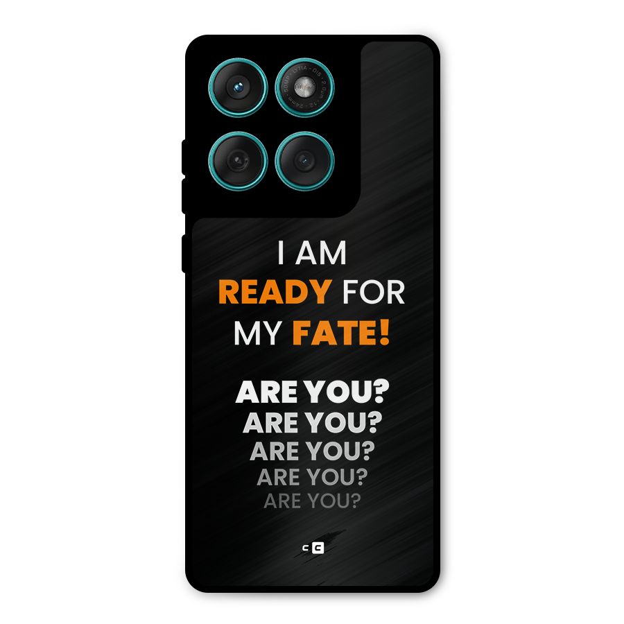 You Ready Metal Back Case for Motorola Edge 60 Fusion