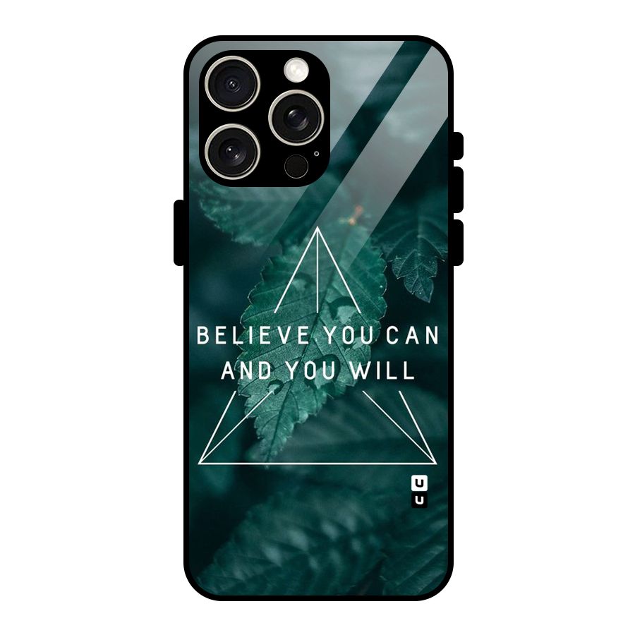 You Will Glass Back Case for iPhone 15 Pro Max