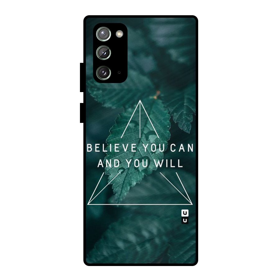 You Will Metal Back Case for Galaxy Note 20