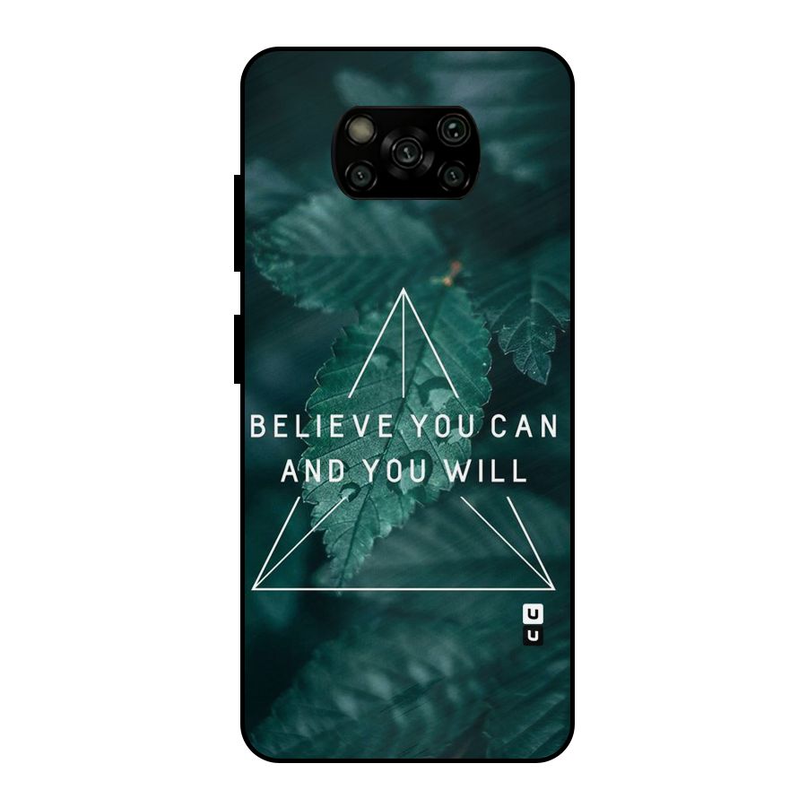 You Will Metal Back Case for Poco X3