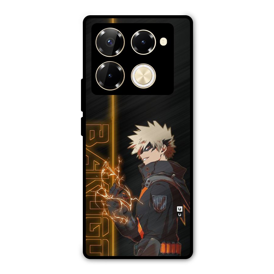 Young Bakugo Metal Back Case for Infinix Note 40 Pro