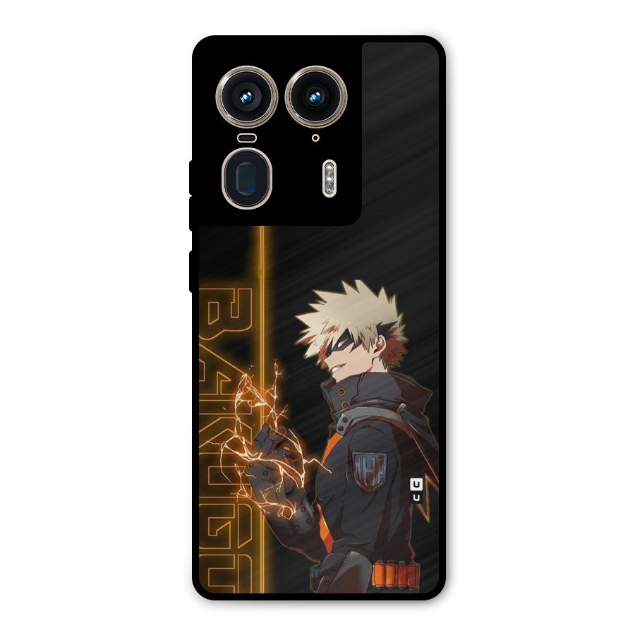 Young Bakugo Metal Back Case for Motorola Edge 50 Ultra
