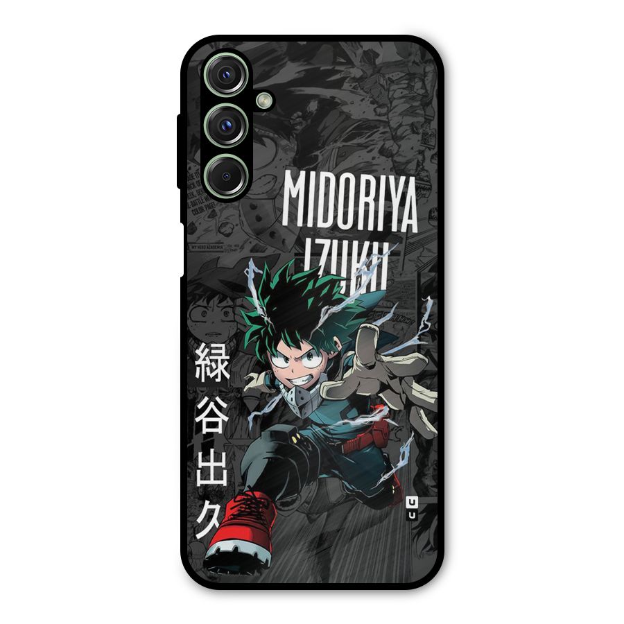 Young Midoriya Metal Back Case for Galaxy F34