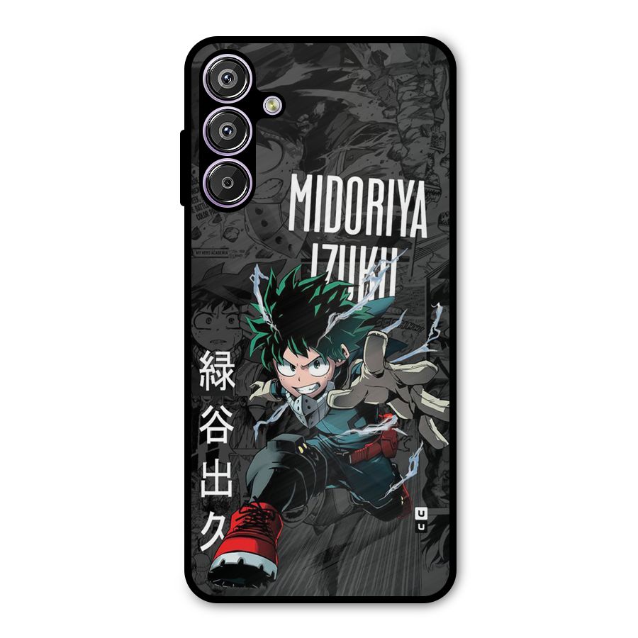 Young Midoriya Metal Back Case for Galaxy M15