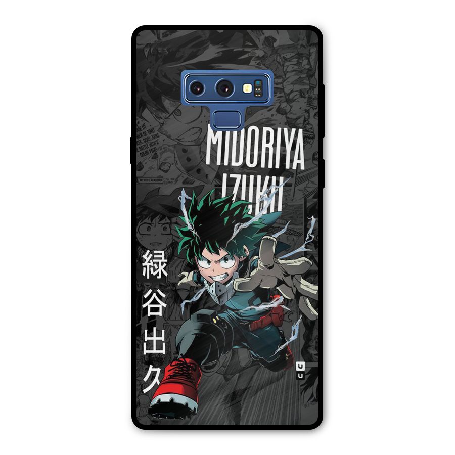 Young Midoriya Metal Back Case for Galaxy Note 9