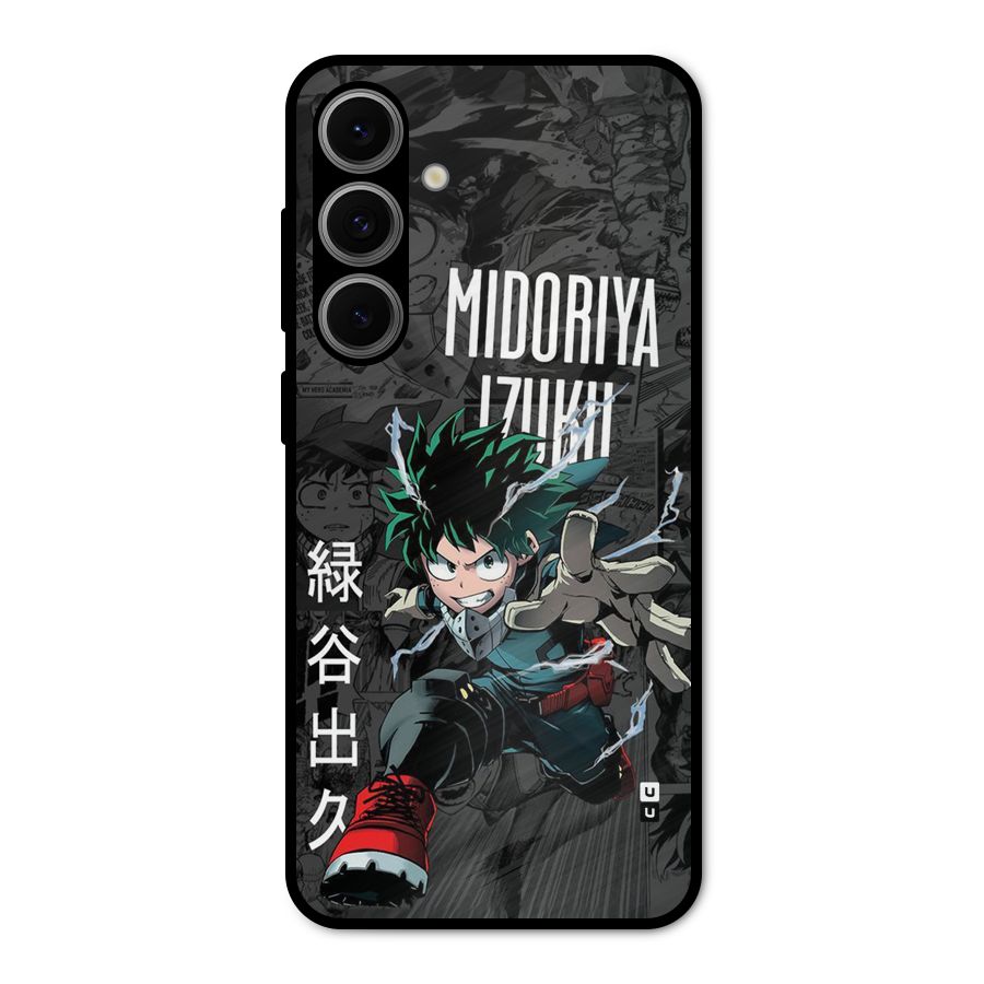 Young Midoriya Metal Back Case for Galaxy S24 FE