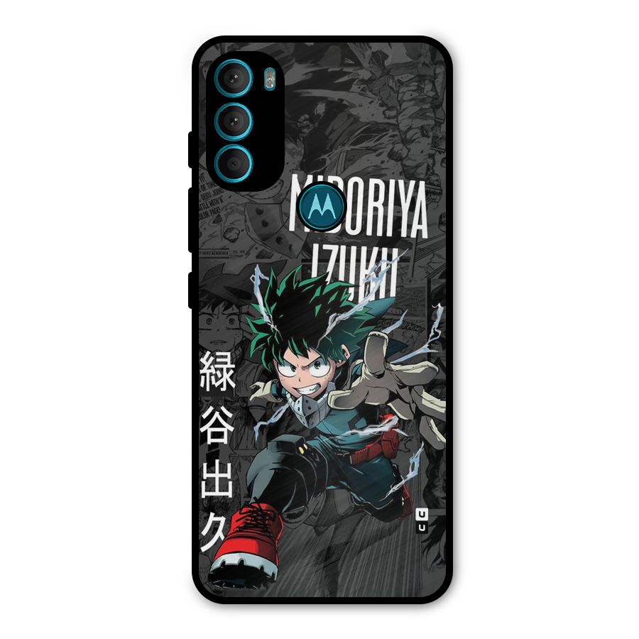 Young Midoriya Metal Back Case for Moto G71 5G